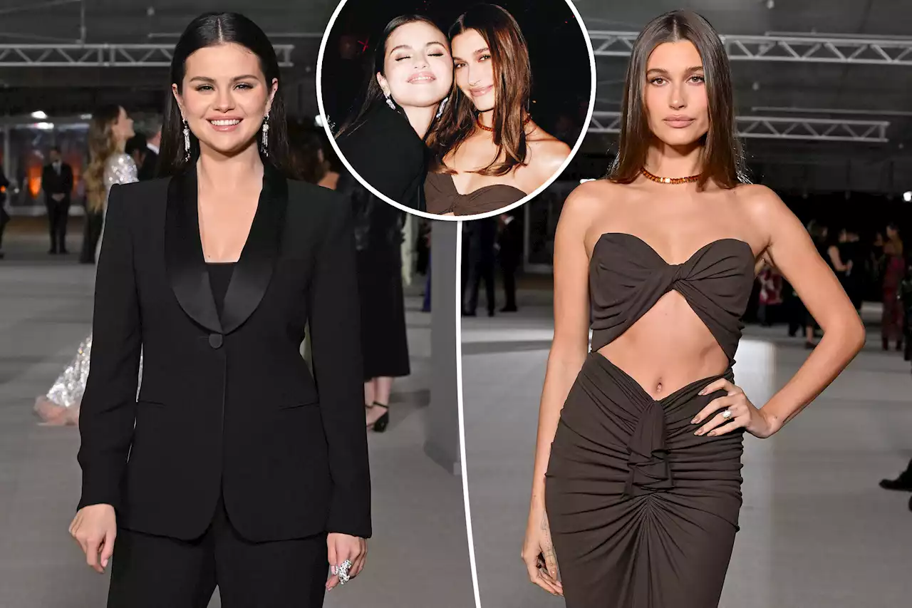 Hailey Bieber hugs Selena Gomez at gala after debunking feud rumors