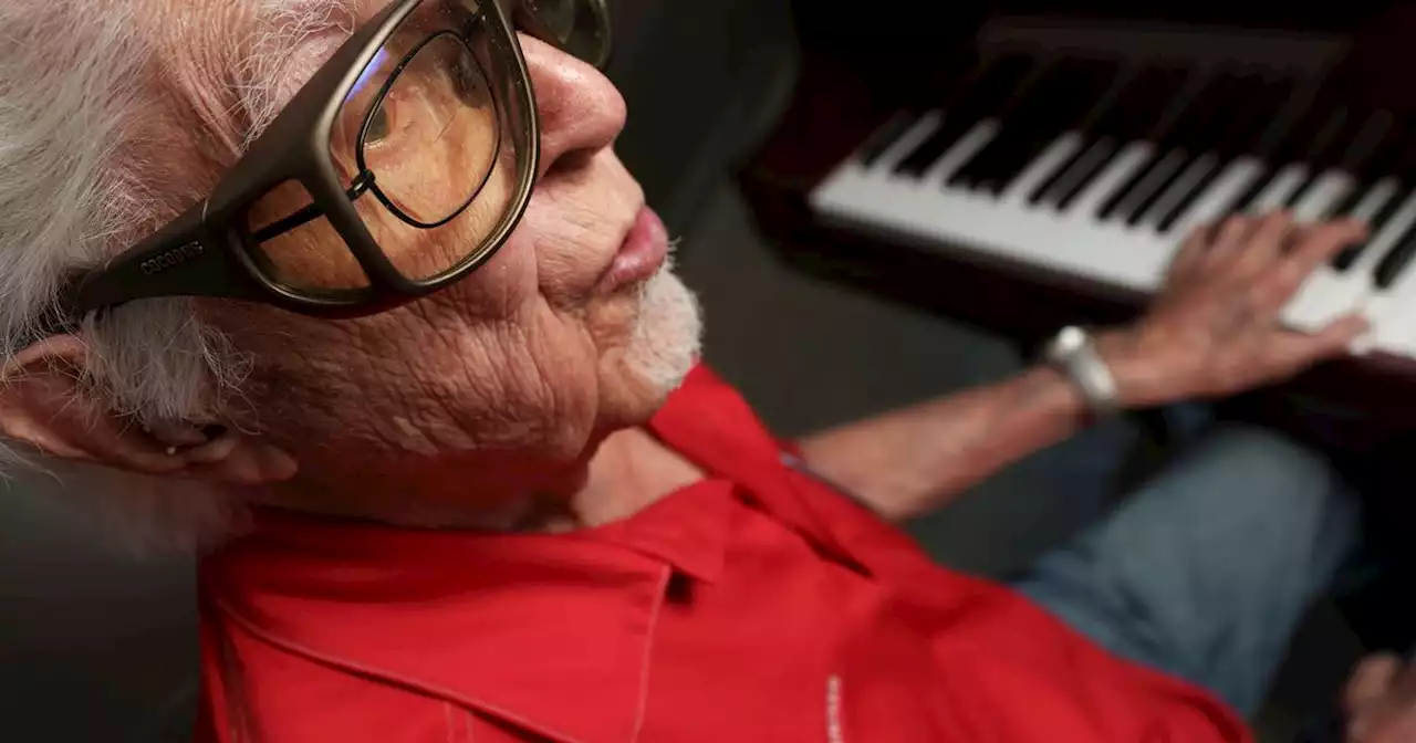 He’s a volunteer pianist, WW2 veteran, retired English professor, author and has over 500 jazz hits memorized