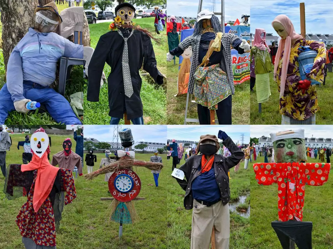 Scarecrows by the hundreds draw curious crowds in Kota Baru