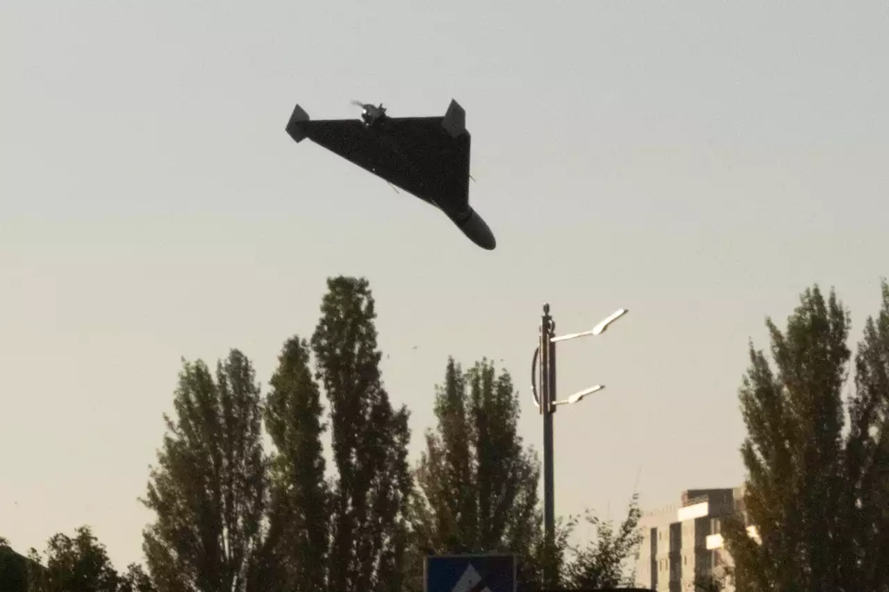 Russian kamikaze drones blitz Kyiv as blasts force people into bomb shelters