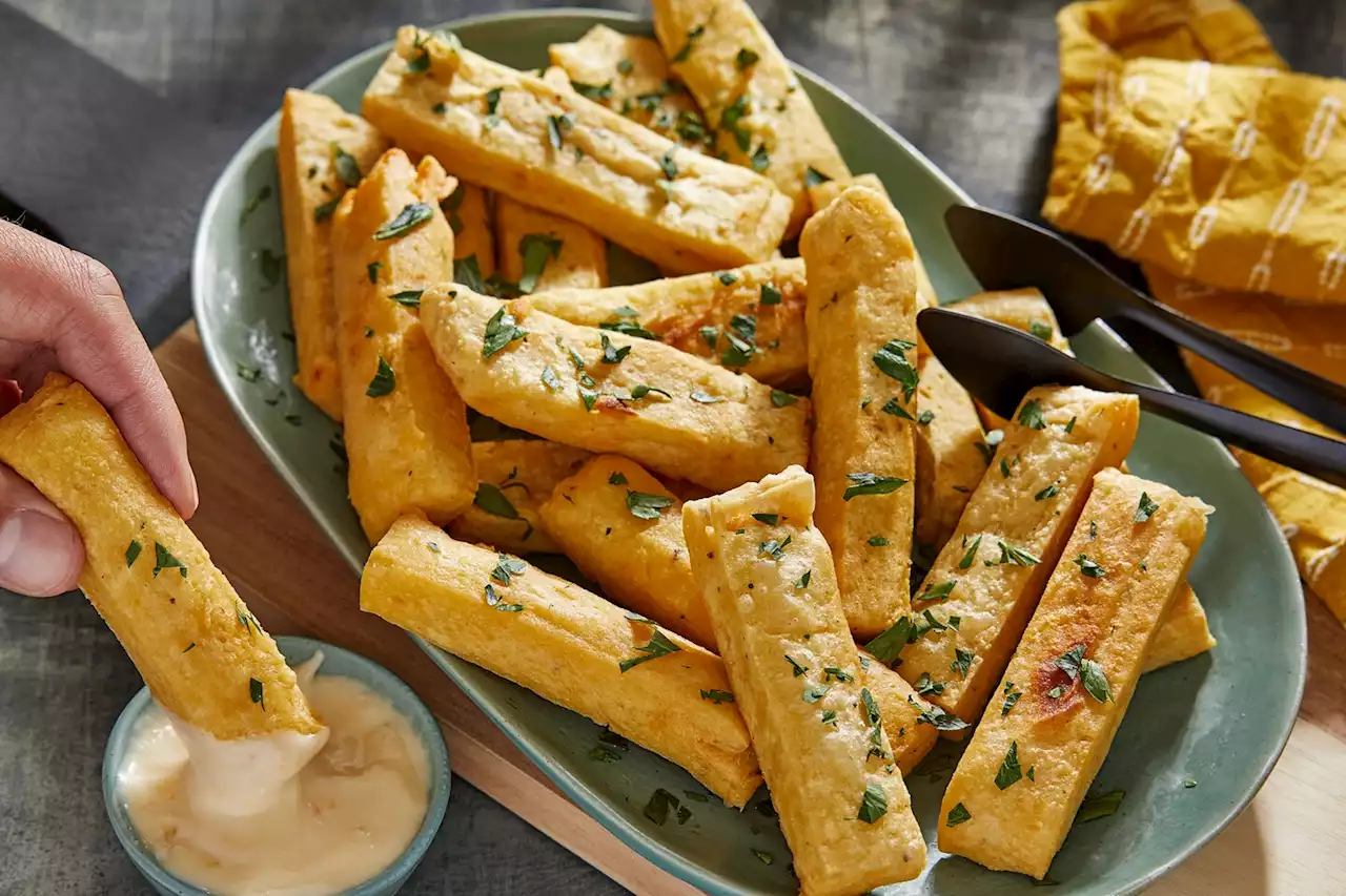 These chickpea fries are a crispy-creamy snack worth a little frying