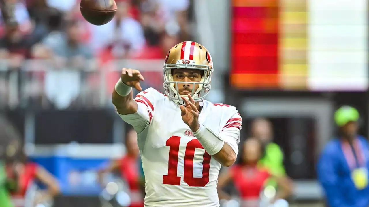 Jimmy Garoppolo, so good in good times, struggles in a bad one