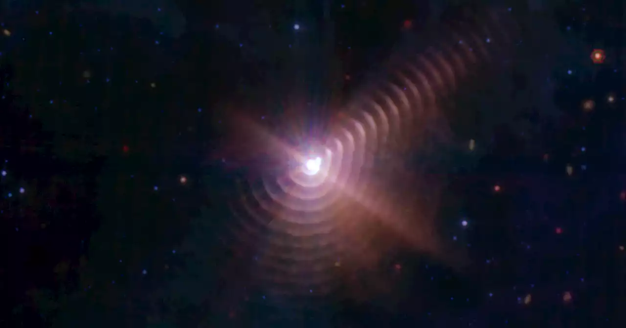 Webb Space Telescope captures binary star system's 'fingerprint' appearance