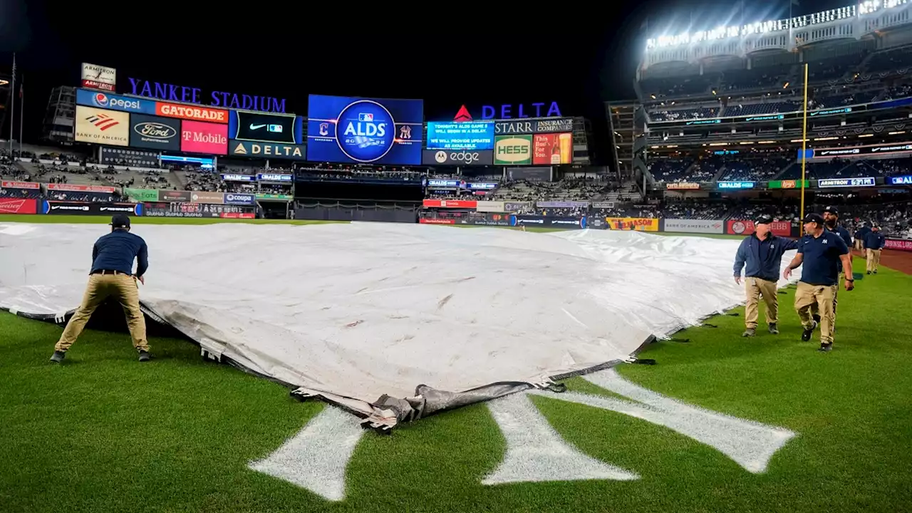 Yankees-Guardians ALDS Game 5 postponed, rescheduled for Tuesday