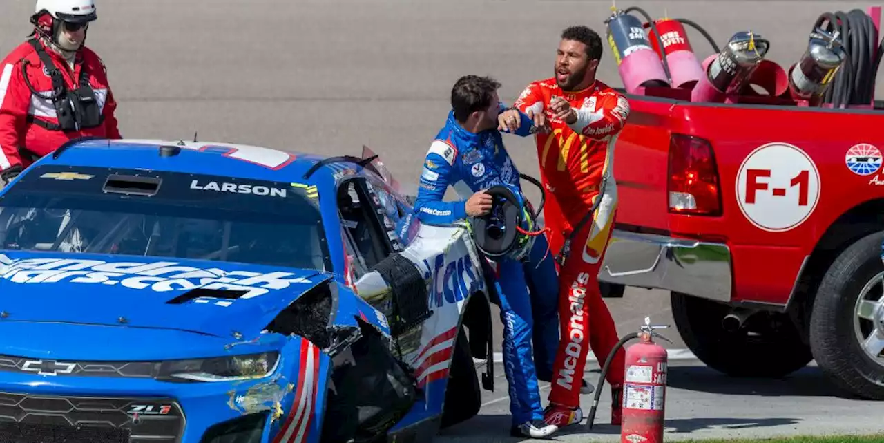 Read NASCAR Driver Bubba Wallace's Apology for Shoving Kyle Larson at Las Vegas Motor Speedway