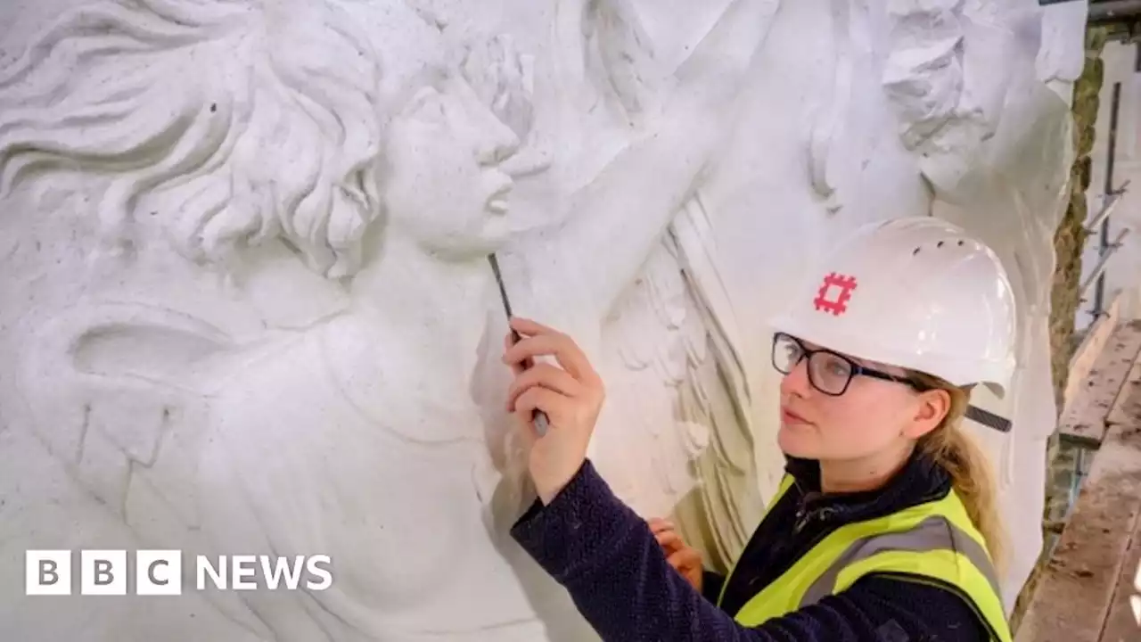 Hardwick Old Hall: Work on 400-year-old friezes completed