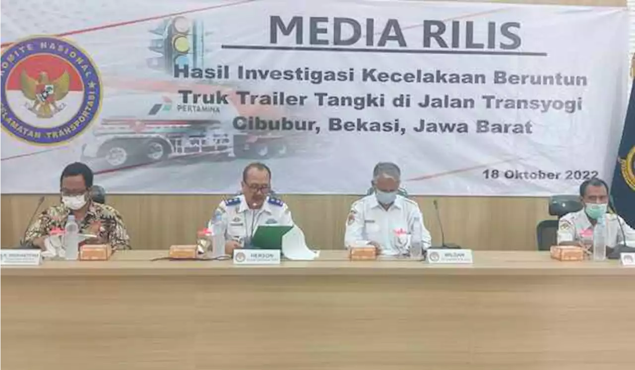 KNKT: Kecelakaan Maut Cibubur Terjadi karena Rem Blong dan Reklame