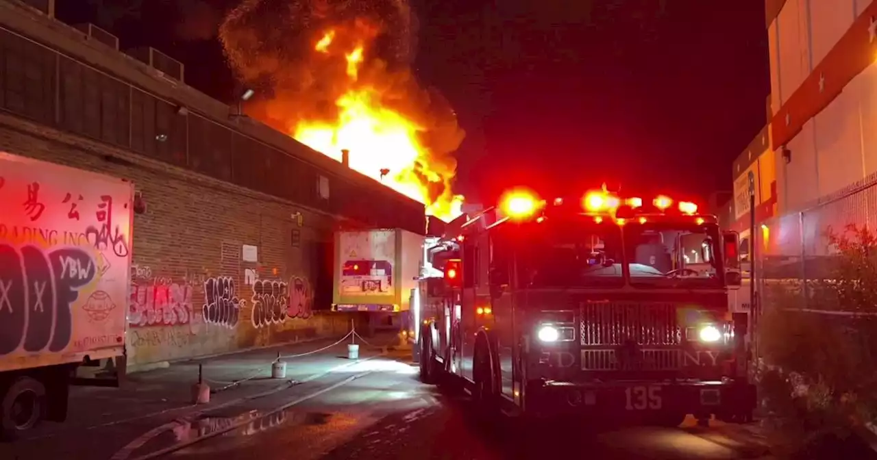 More than 100 firefighters battle massive blaze at Long Island City factory