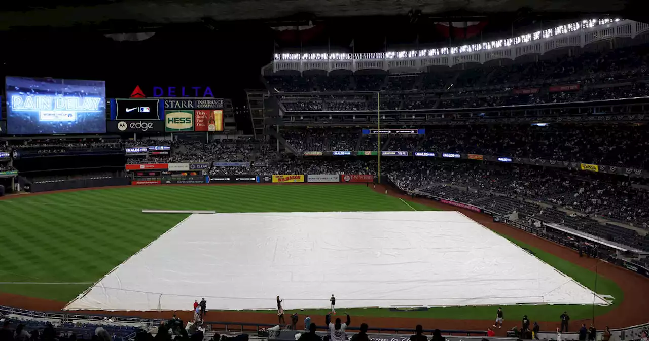 Yankees-Guardians Game 5 postponed due to rain, rescheduled Tuesday afternoon