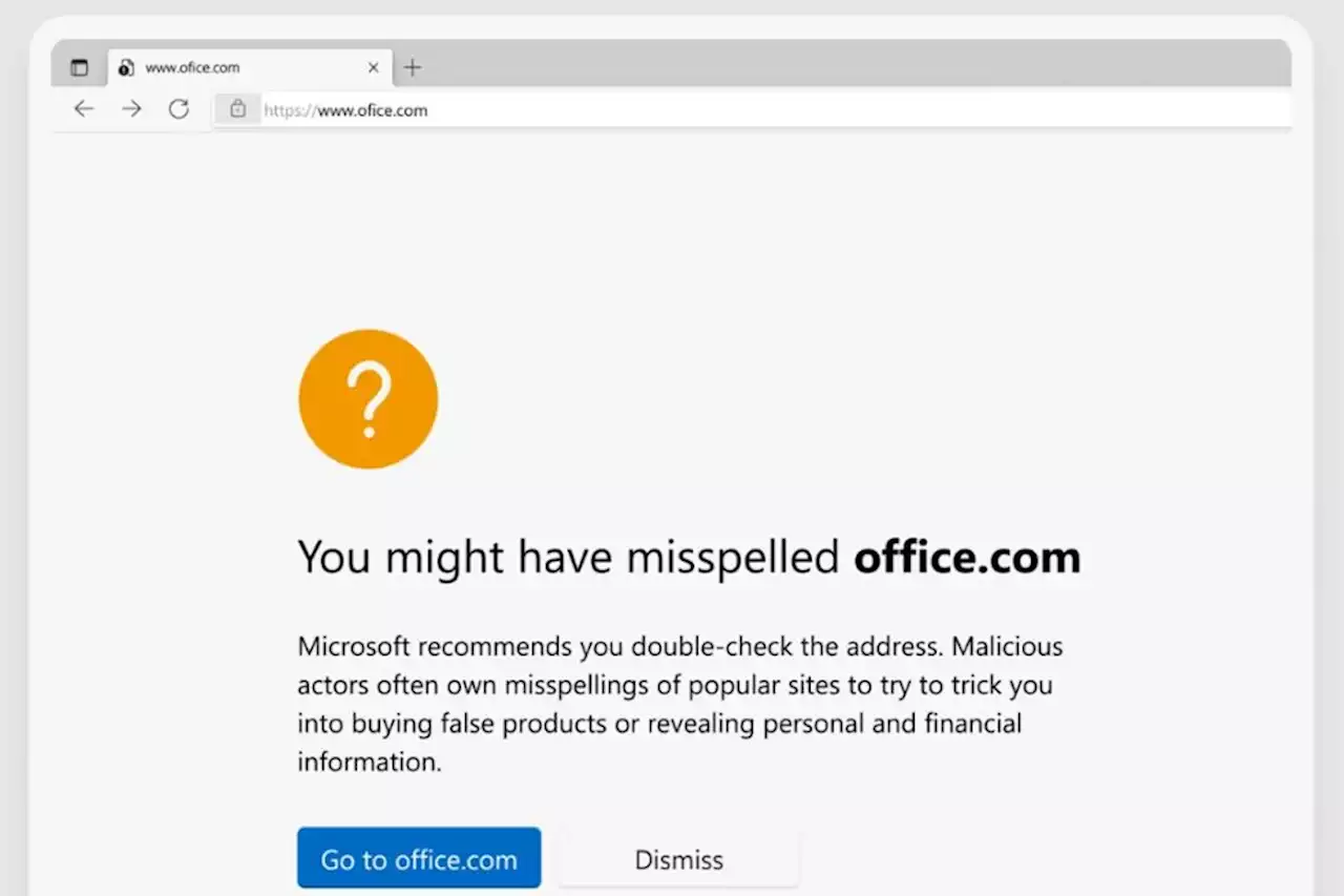 Microsoft Edge now protects against typosquatter scams | Digital Trends