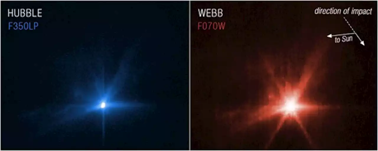 James Webb And Hubble Capture Aftermath Of DART Slamming Into Asteroid