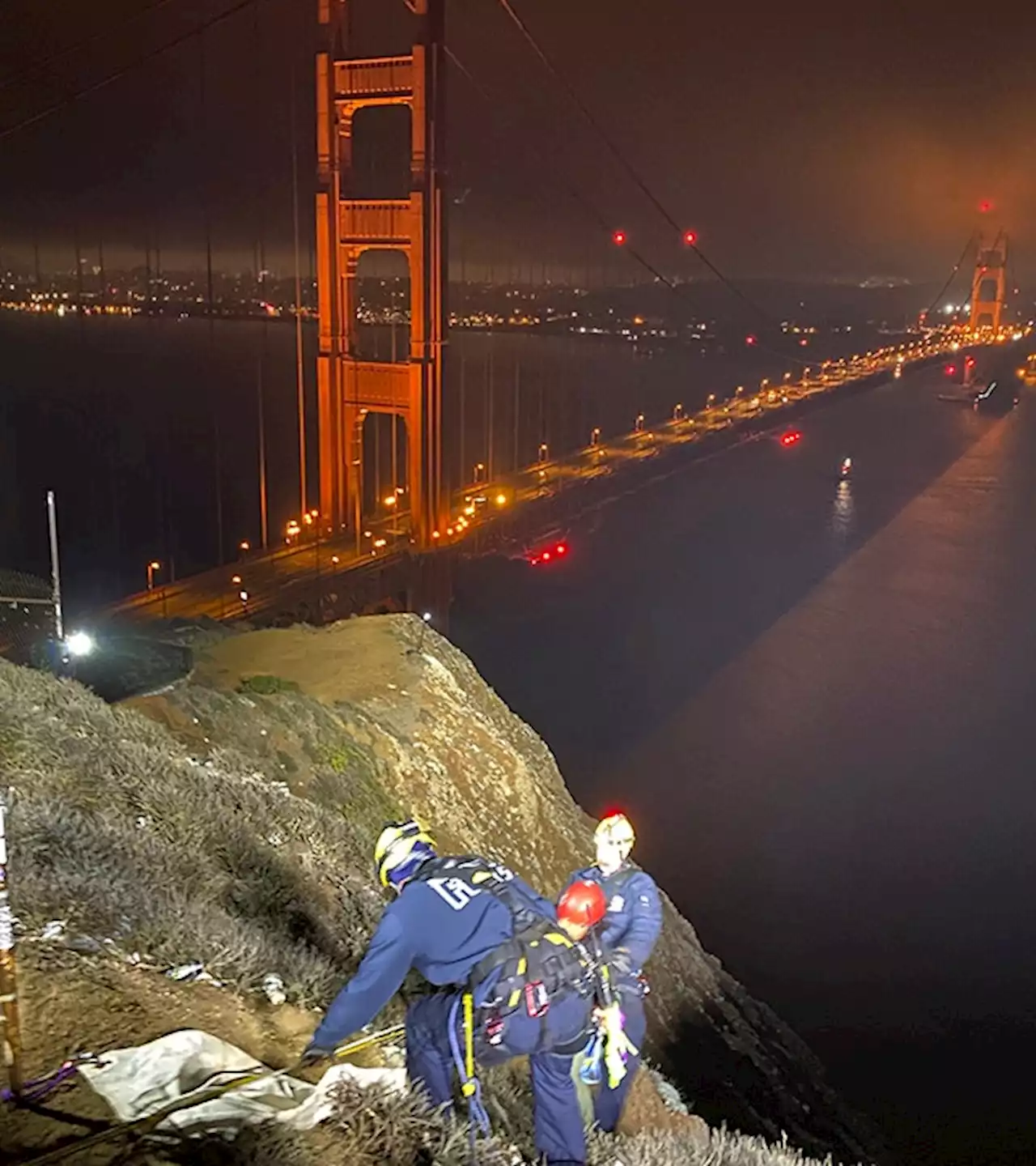 California firefighters rescue victim who fell 150 feet off observation deck near Golden Gate Bridge