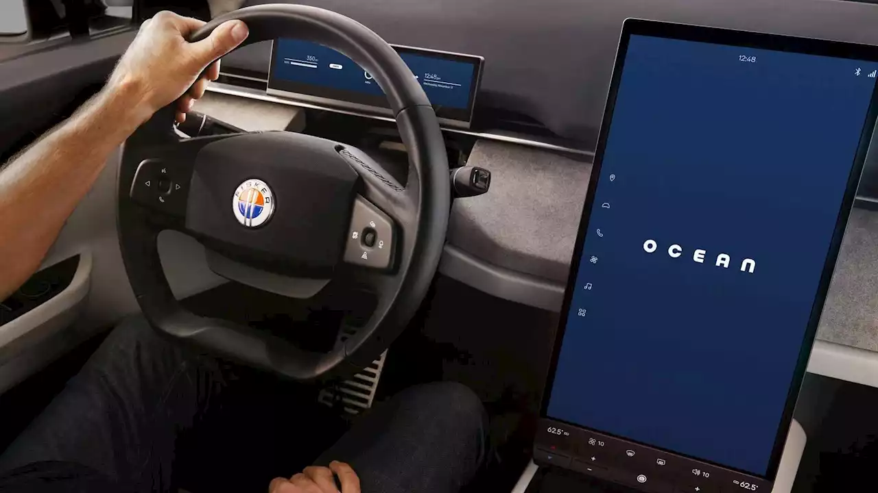 Henrik Fisker Shows Off Ocean Electric SUV’s Rotating Screen Infotainment