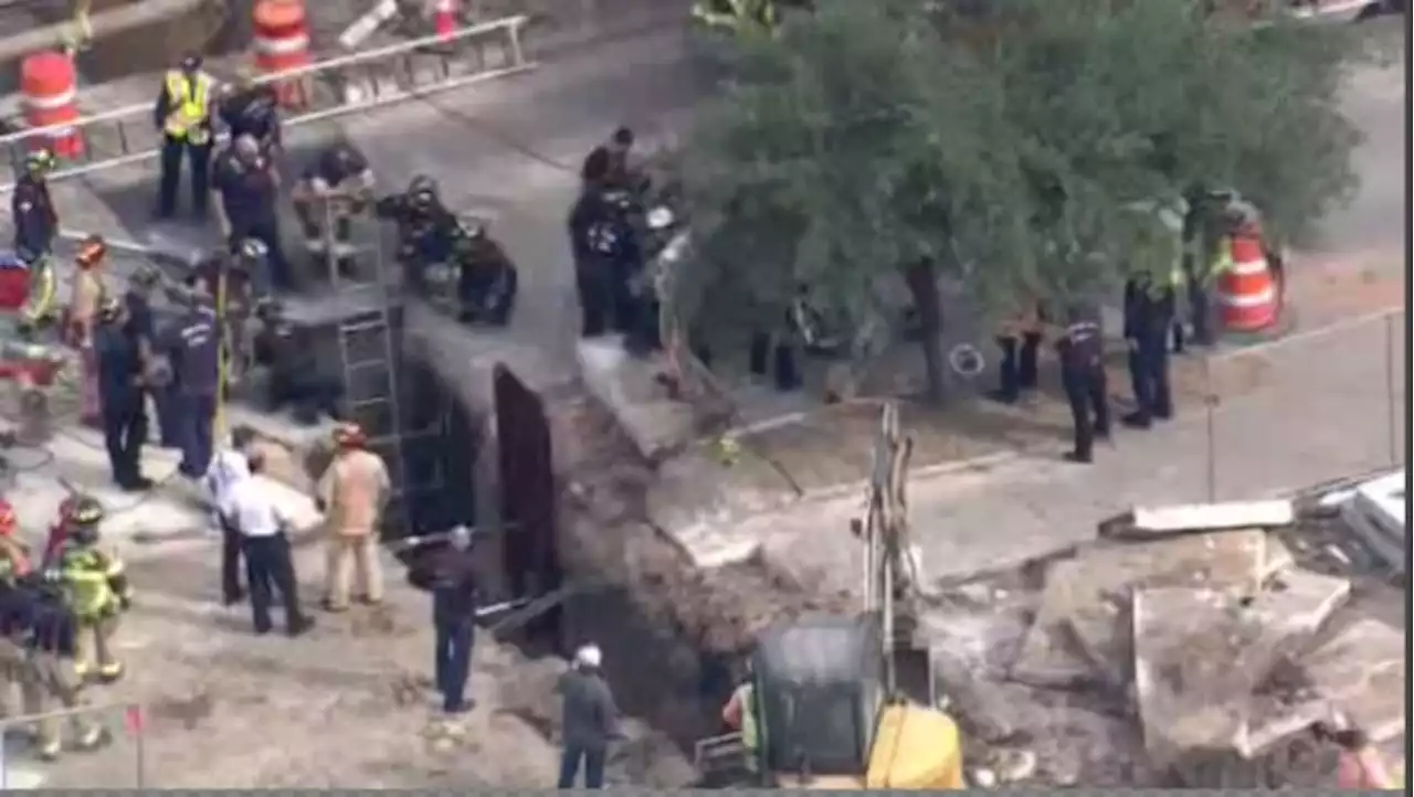 Trench rescue: 2 rescued after being trapped at Montrose-area construction site, HFD says