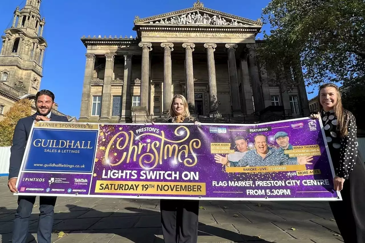 Guildhall Sales and Lettings announced as main sponsor for spectacular Preston Christmas Lights Switch On 2022