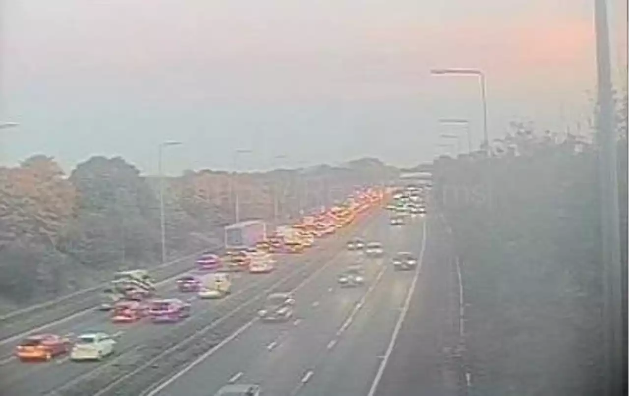 M6 delays after crash near Leyland and 10 mile lane closure causing rush hour delays