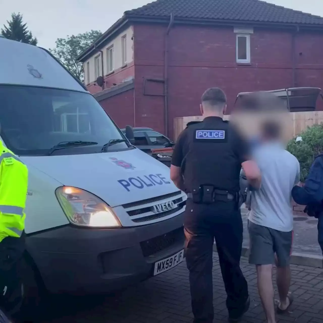 Neighbours wake to smashed doors and crying teens during huge drugs bust