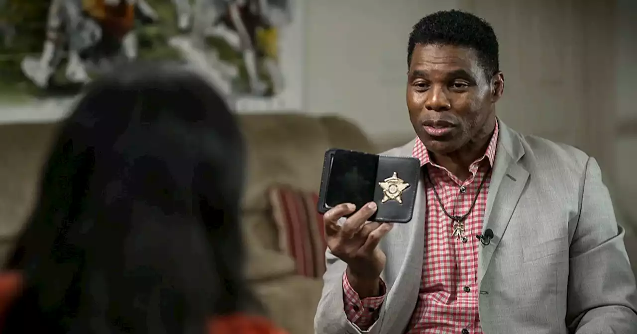 Herschel Walker tries to turn 'prop' badge controversy into campaign gold