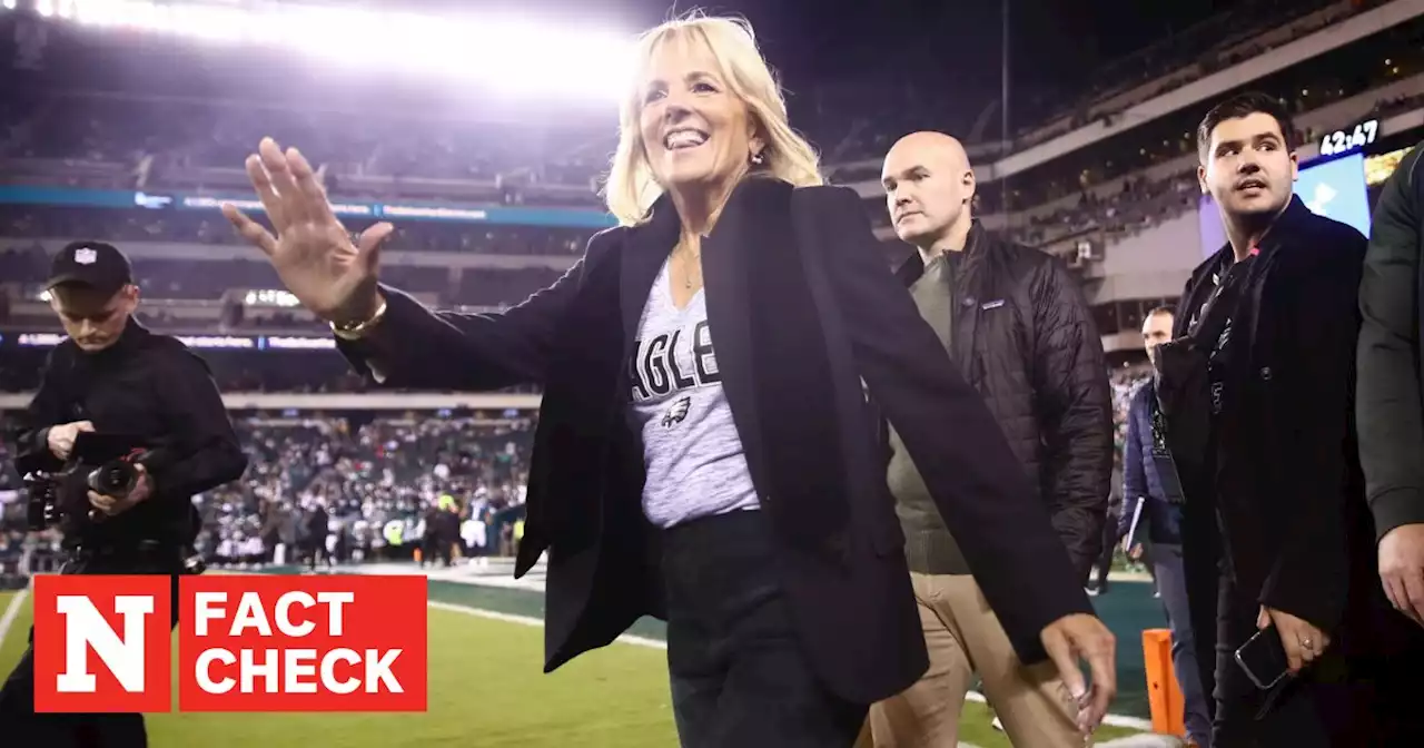 Fact Check: Did Jill Biden get booed at Eagles game in Philadelphia?