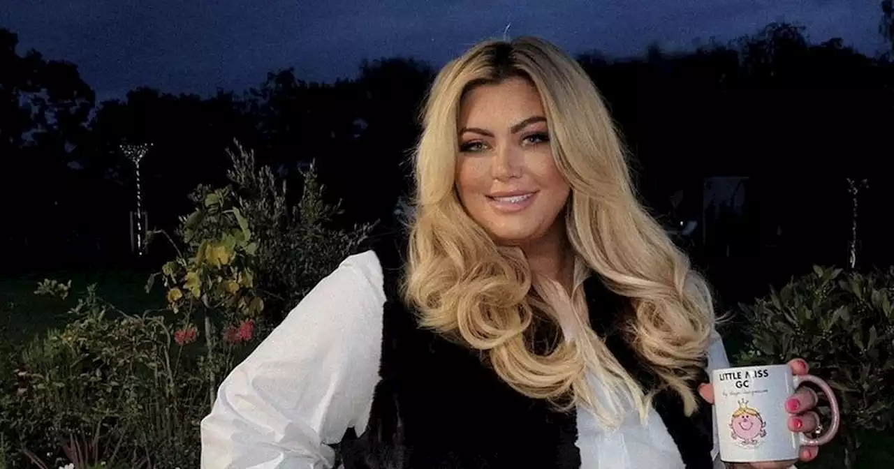 Gemma Collins gets stuck in her trousers as manager cuts her out of them