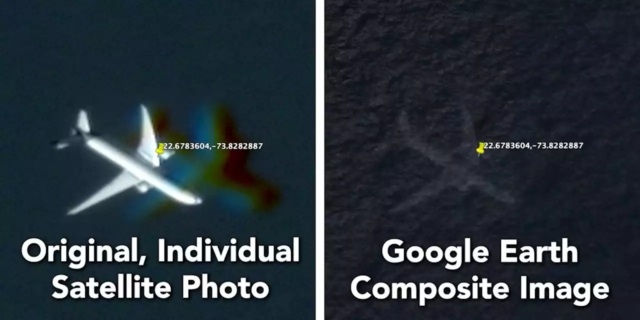 Google Earth Satellite Image Does Not Show Airplane Crash in Ocean