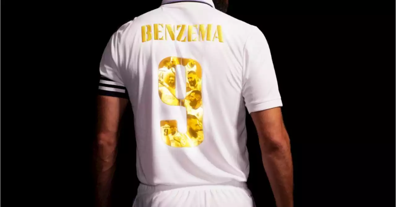 Karim Benzema bomber tutto d&#39;oro: ecco la maglia speciale dopo il trionfo