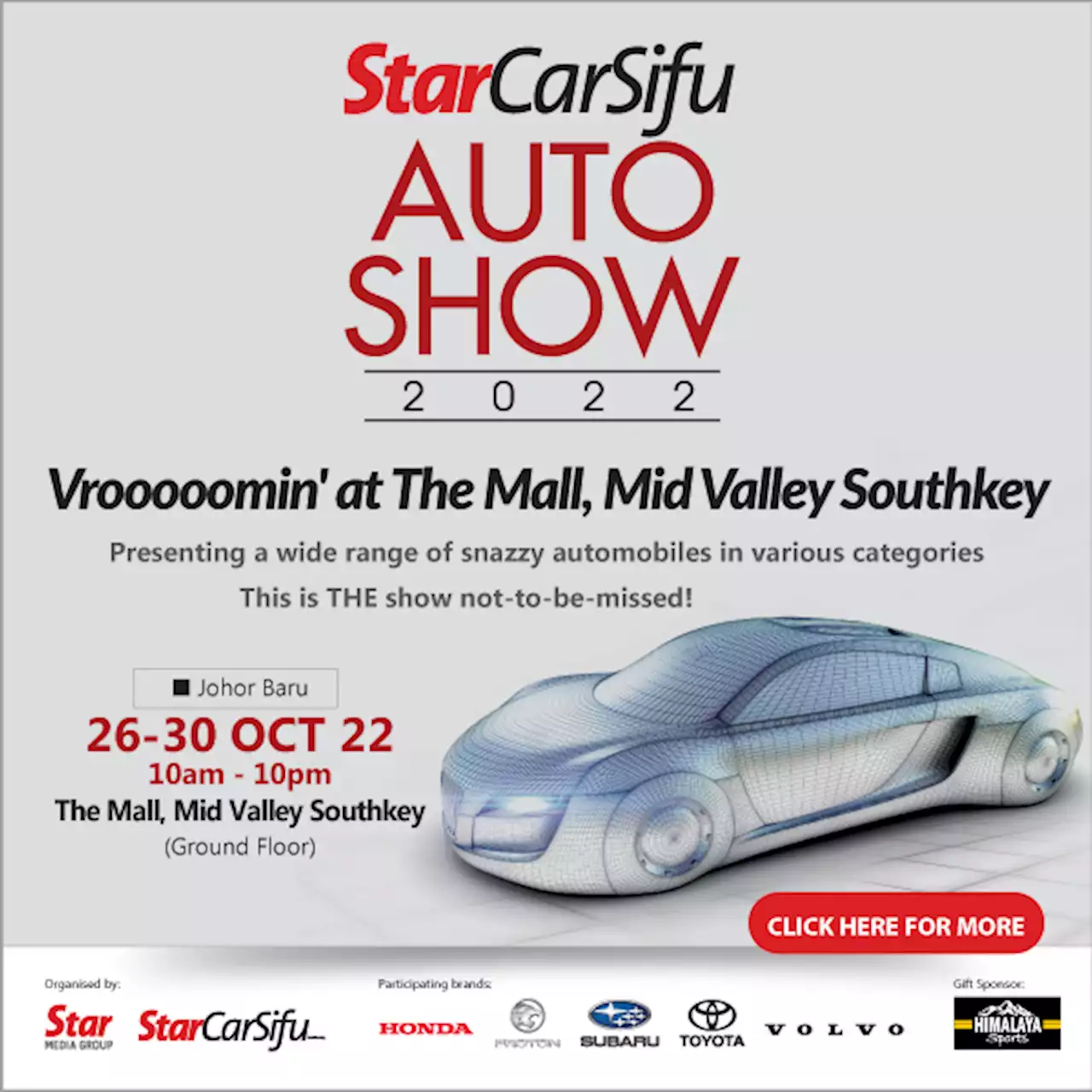 StarCarSifu Auto Show 2022 Johor - Events by Star Media Group