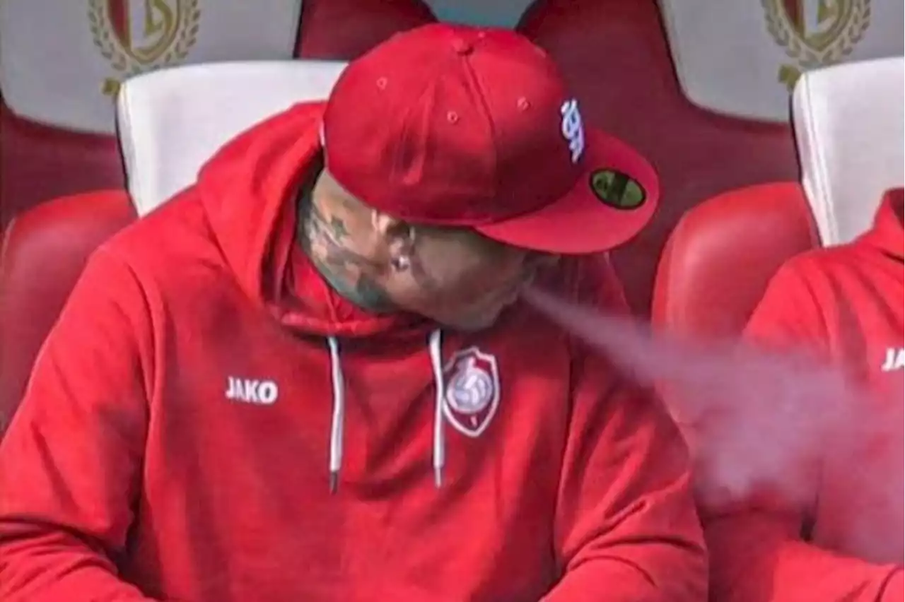 Ex-Inter and Roma star caught smoking on bench and 'suspended indefinitely' by club