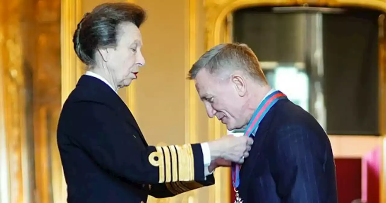 Princess Anne gives Daniel Craig the same honor held by James Bond