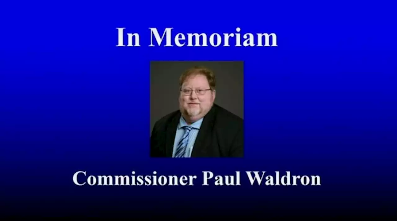 ‘Our hearts are sad’: St. Johns County commissioners mourn death of colleague Paul Waldron