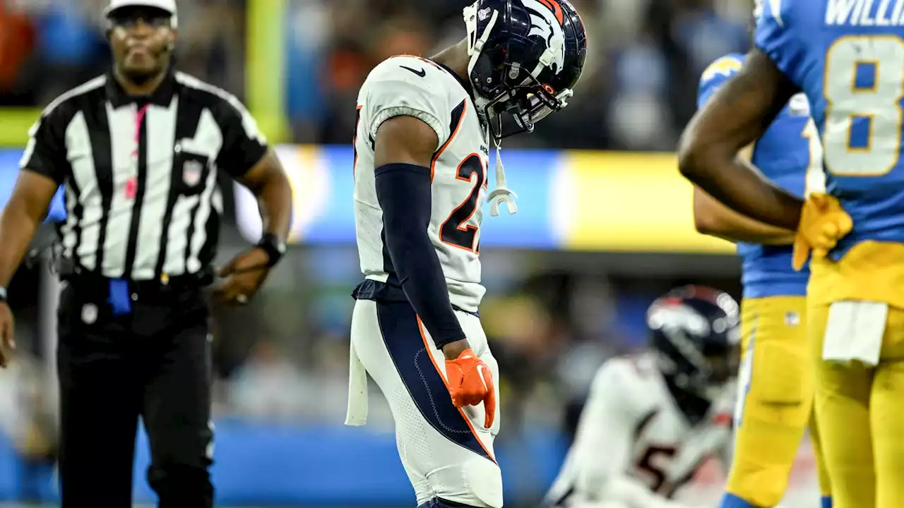 Broncos rookie Damarri Mathis flagged 4 times for pass interference in loss to Chargers