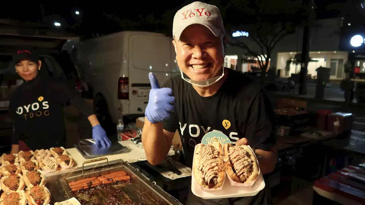 Yoyo's draws long late-night lines for its loaded hot dogs!