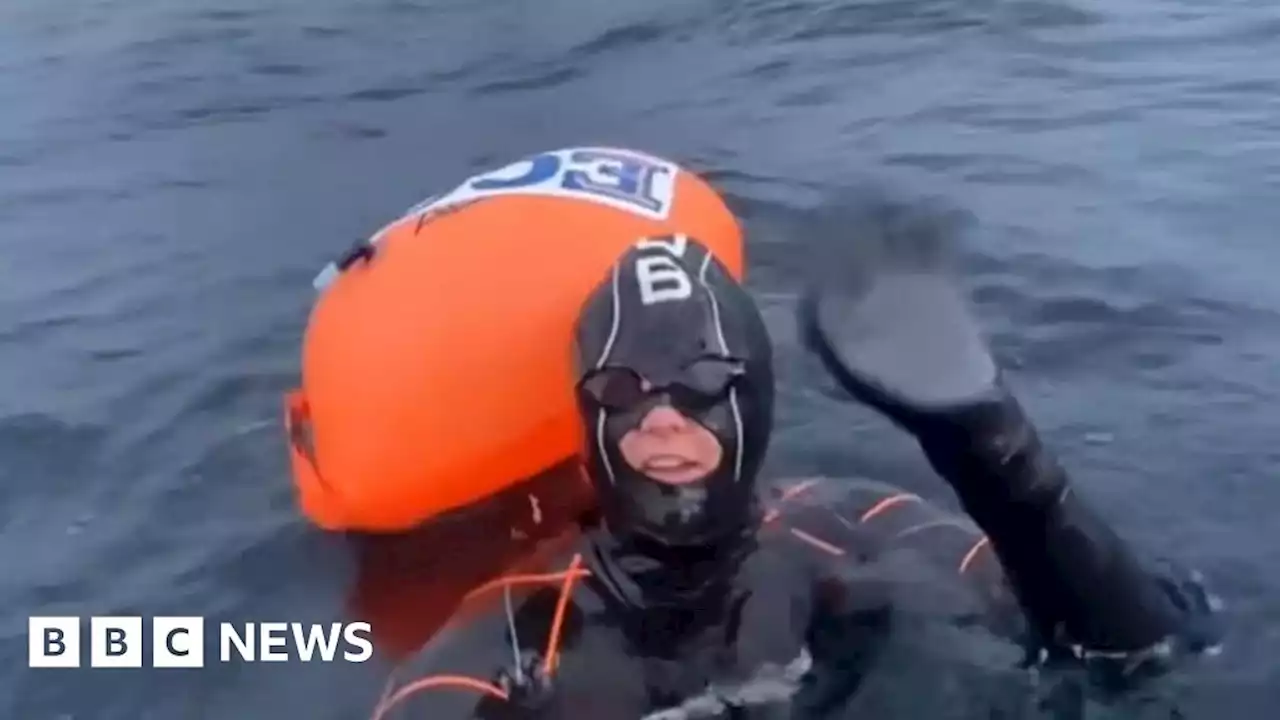 Jasmine Harrison is first woman to swim length of UK