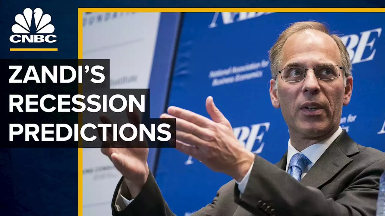 Mark Zandi warns a recession may come in the second half of 2023