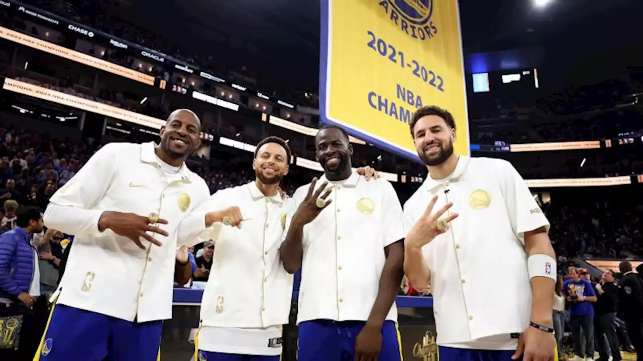 Golden State Warriors host championship ring ceremony and then beat Los Angeles Lakers 123-109 | CNN