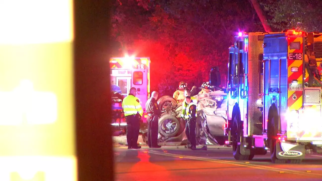 Man speeding on East Side street dies after rolling vehicle into a pole, police say