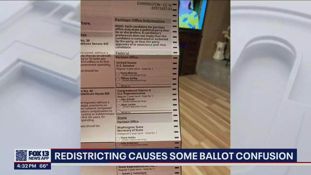 Redistricting in Snohomish County causing some confusion as ballots are mailed out