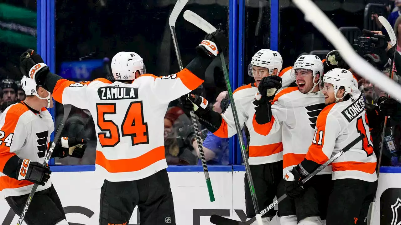 Flyers beat Lightning 3-2 for 3rd straight comeback victory