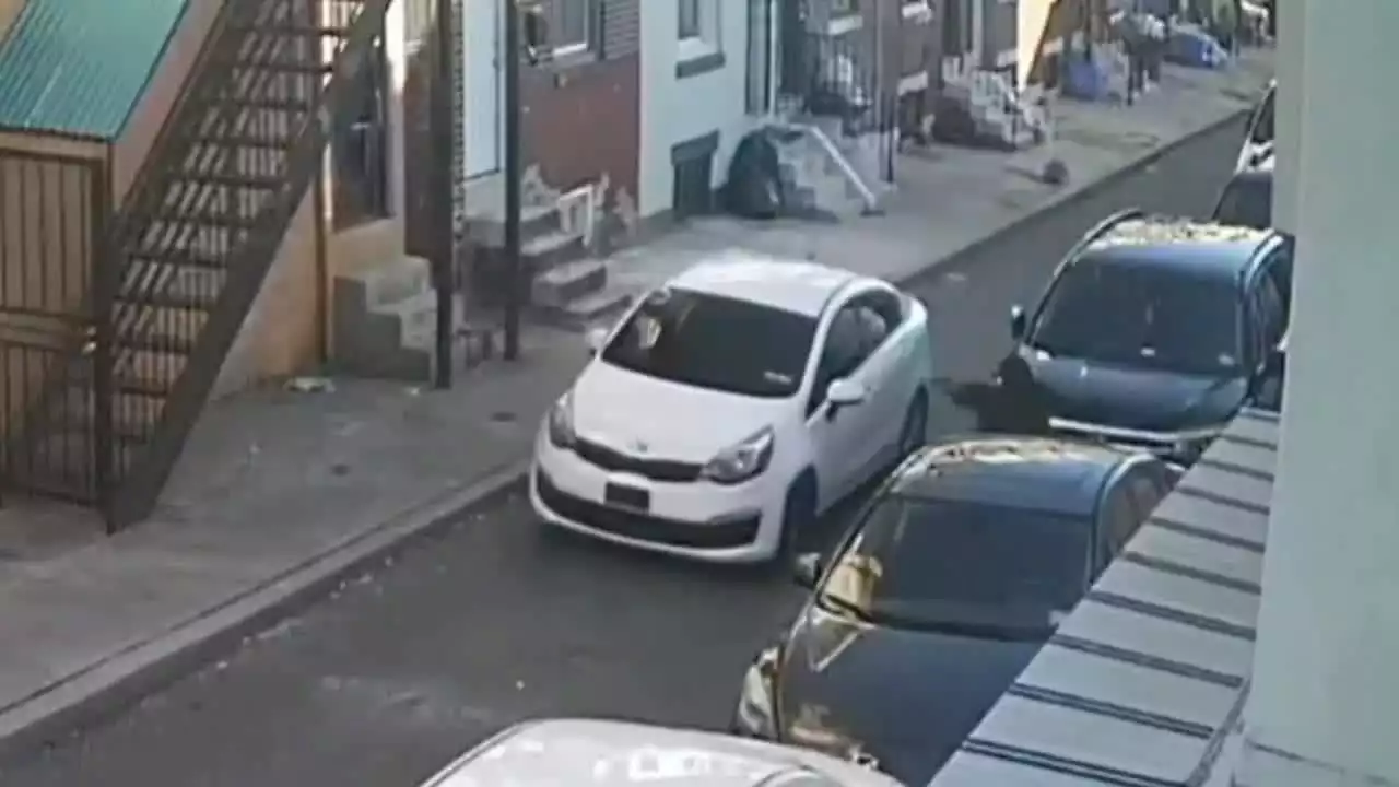 Video: Masked shooter fires gunshots into moving car on North Philadelphia street, police say