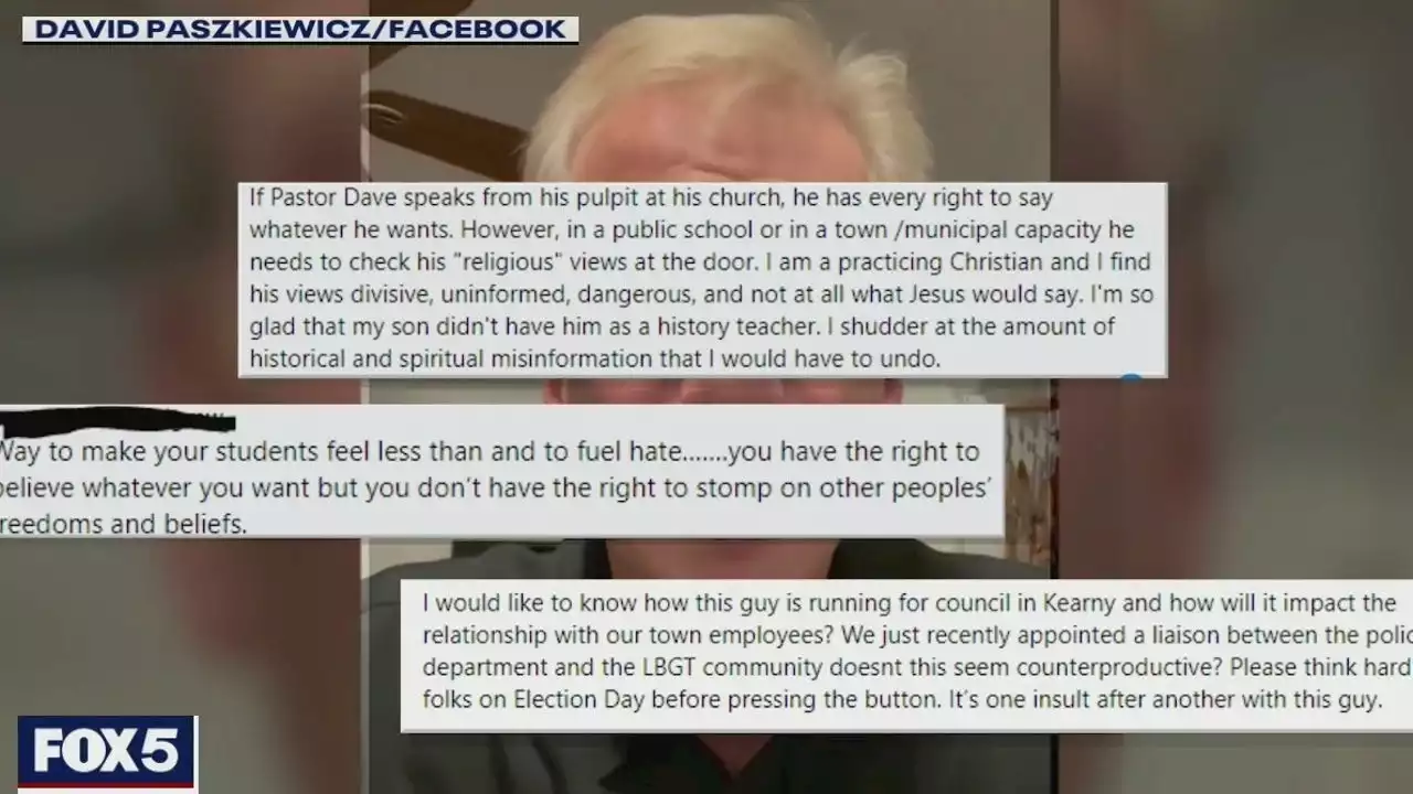 NJ town council candidate rails against LGTBQ community