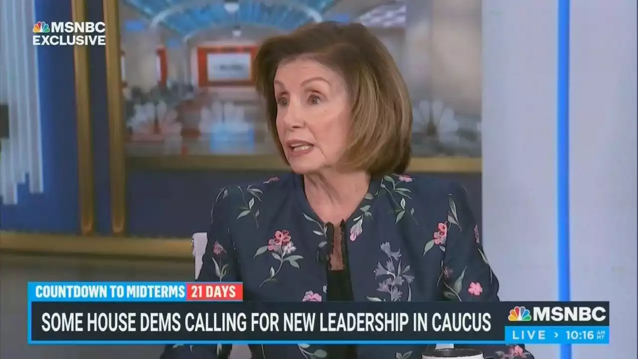 Nancy Pelosi rejects poll on voters' priorities to MSNBC's Mitchell, defends 'spectacular' Biden record