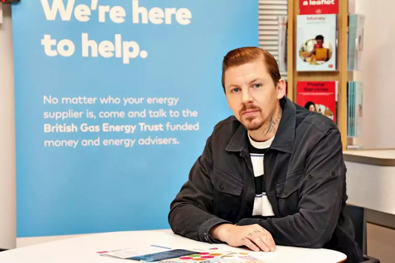 Rapper Professor Green helps launch energy bill support events in Glasgow