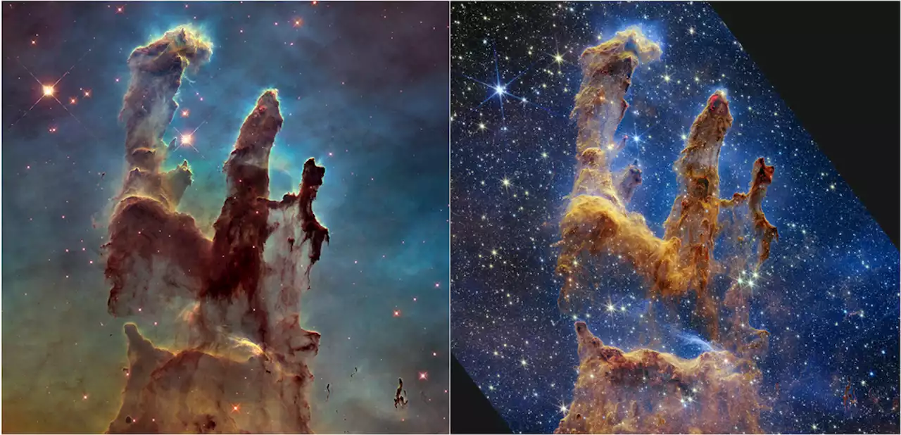 NASA's James Webb Telescope just unveiled an image of the Pillars of Creation