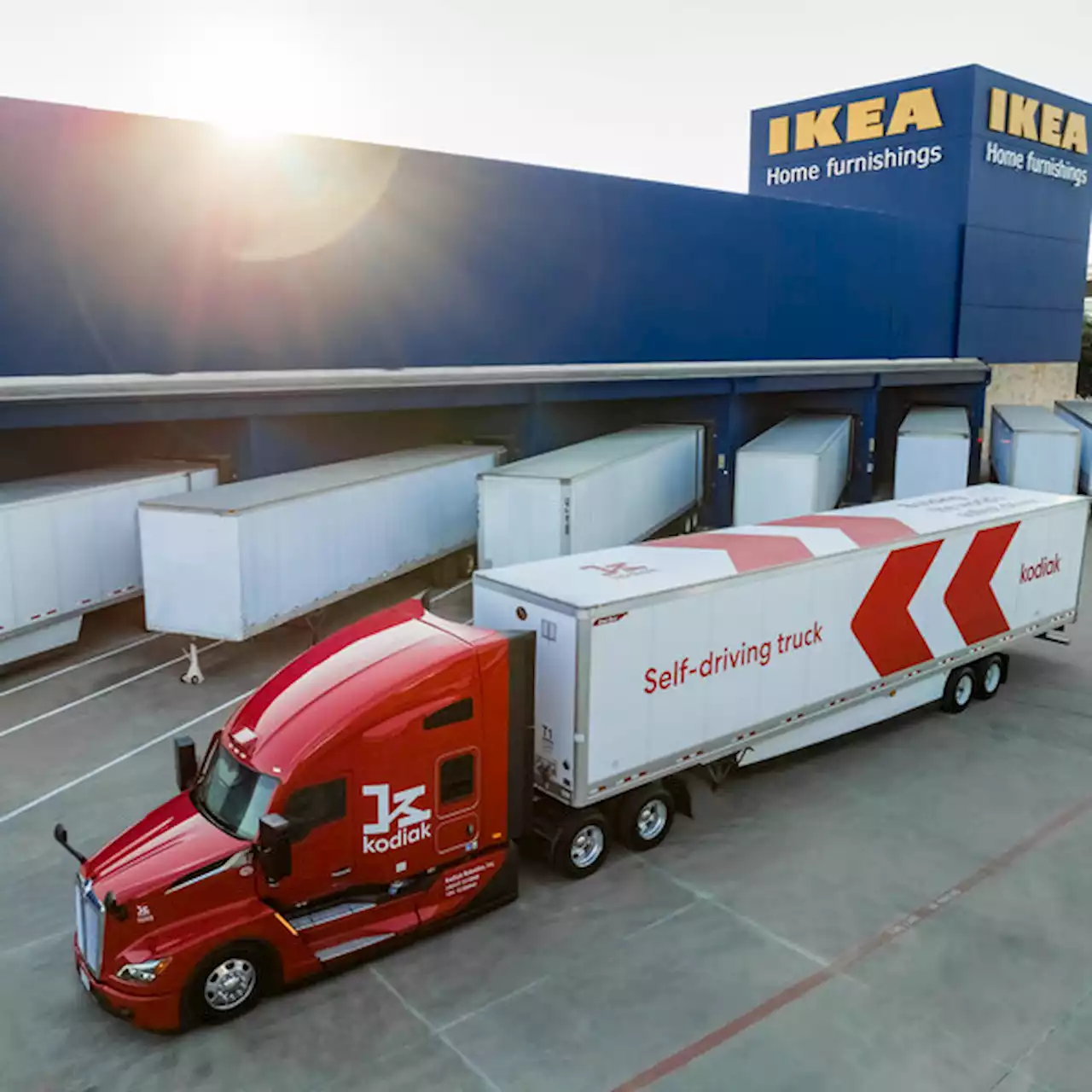 Ikea begins using self-driving trucks for a store in north Texas - KRLD News