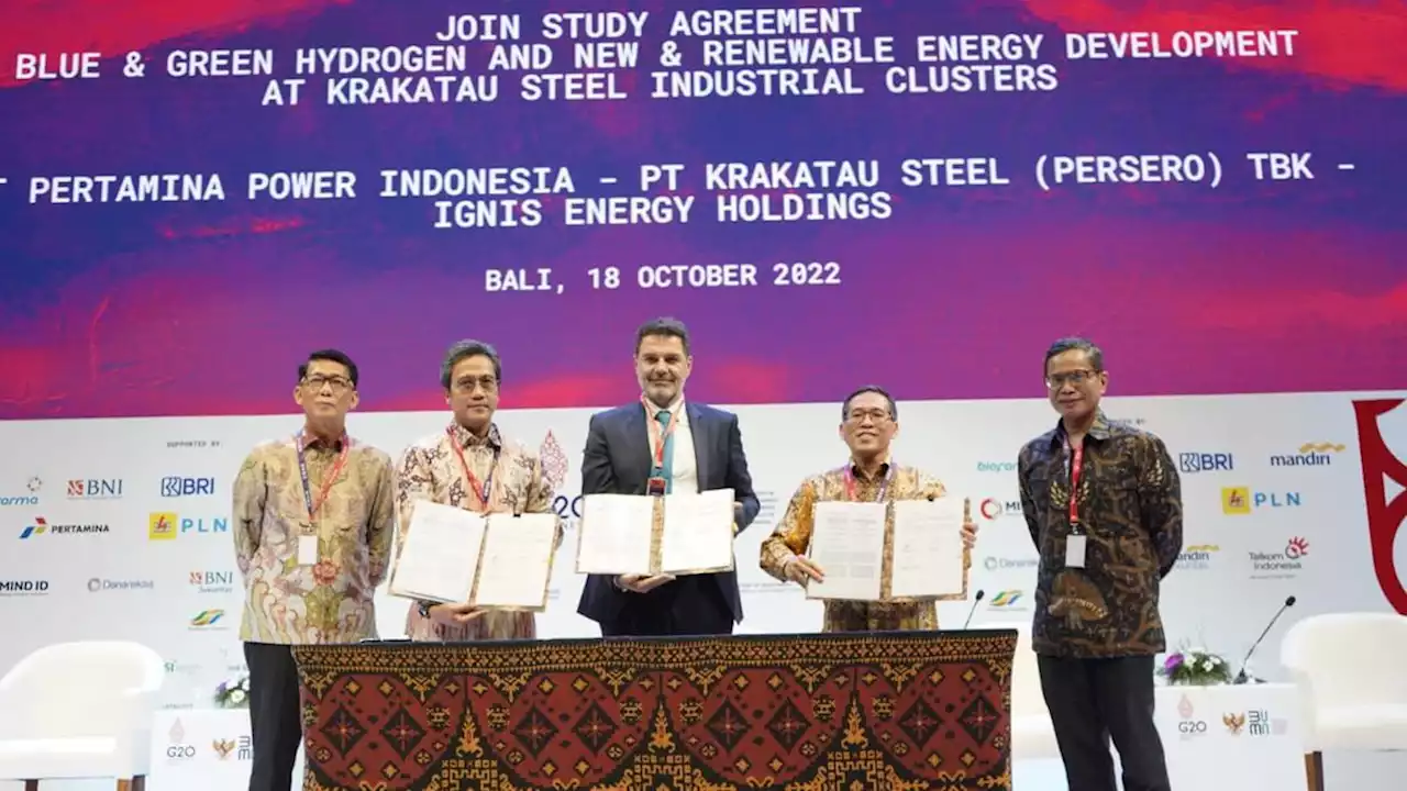 Pertamina NRE, IGNIS Energy Holdings dan Krakatau Steel Studi Bersama Pengembangan Hidrogen Bersih di Indonesia