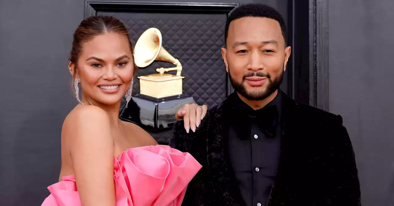 Chrissy Teigen 'glowing' as she steps out in black dress and gives baby update