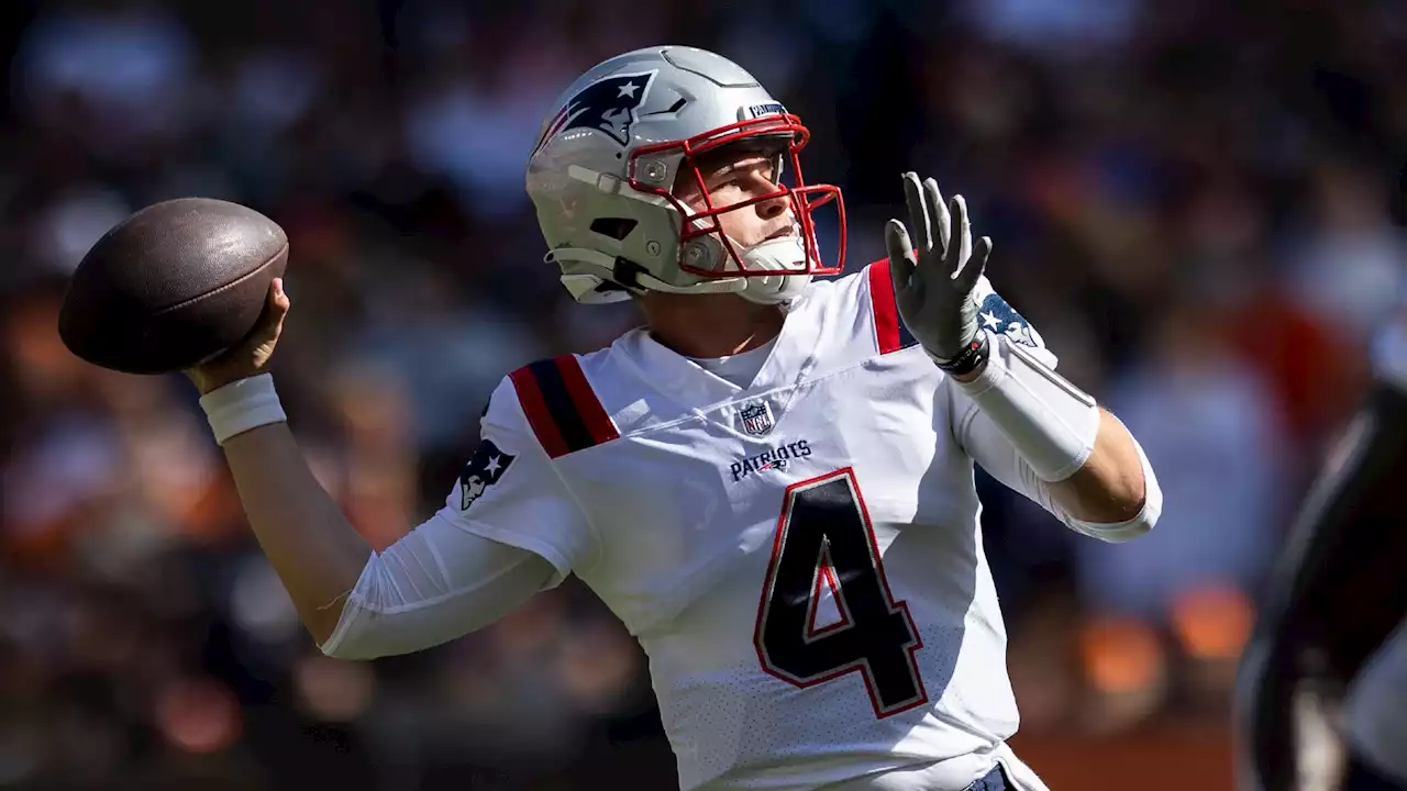 Who Is Bailey Zappe? Meet Patriots Rookie Quarterback Facing Bears in Week 7