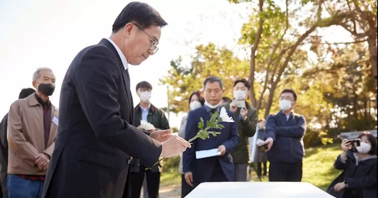 김동연, 국가폭력 현장 선감학원 터 방문 “깊은 사과의 말씀을 드린다”