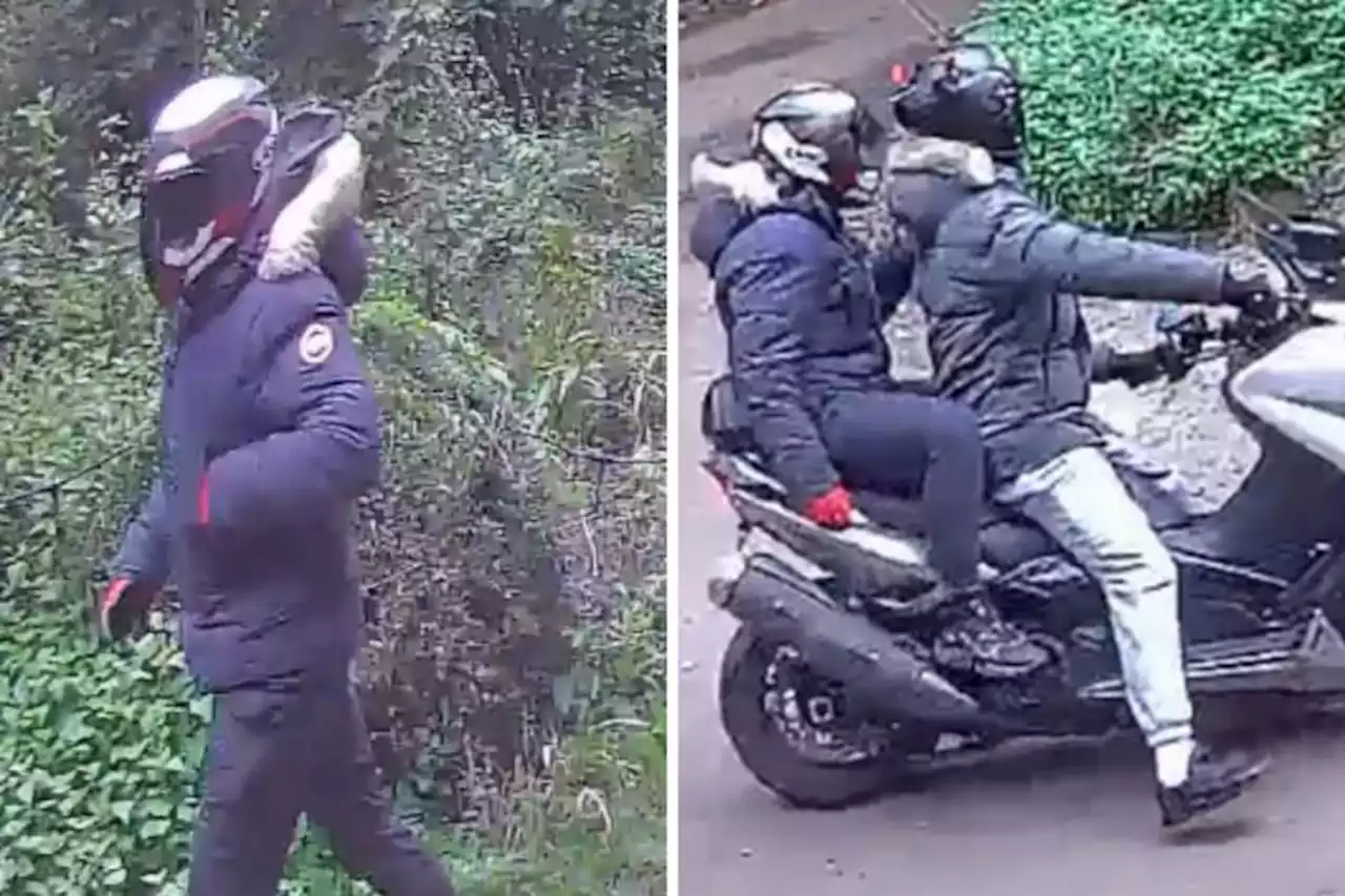 CCTV images released in hunt for moped riders after theft