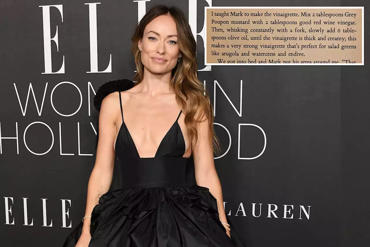 Olivia Wilde shares where she got her famous salad dressing recipe from